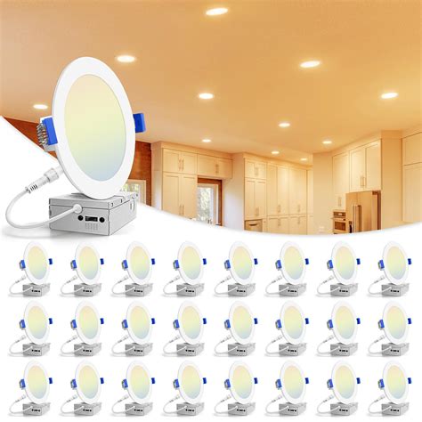 led recessed ceiling light with junction box|6 led recessed lighting 5000k.